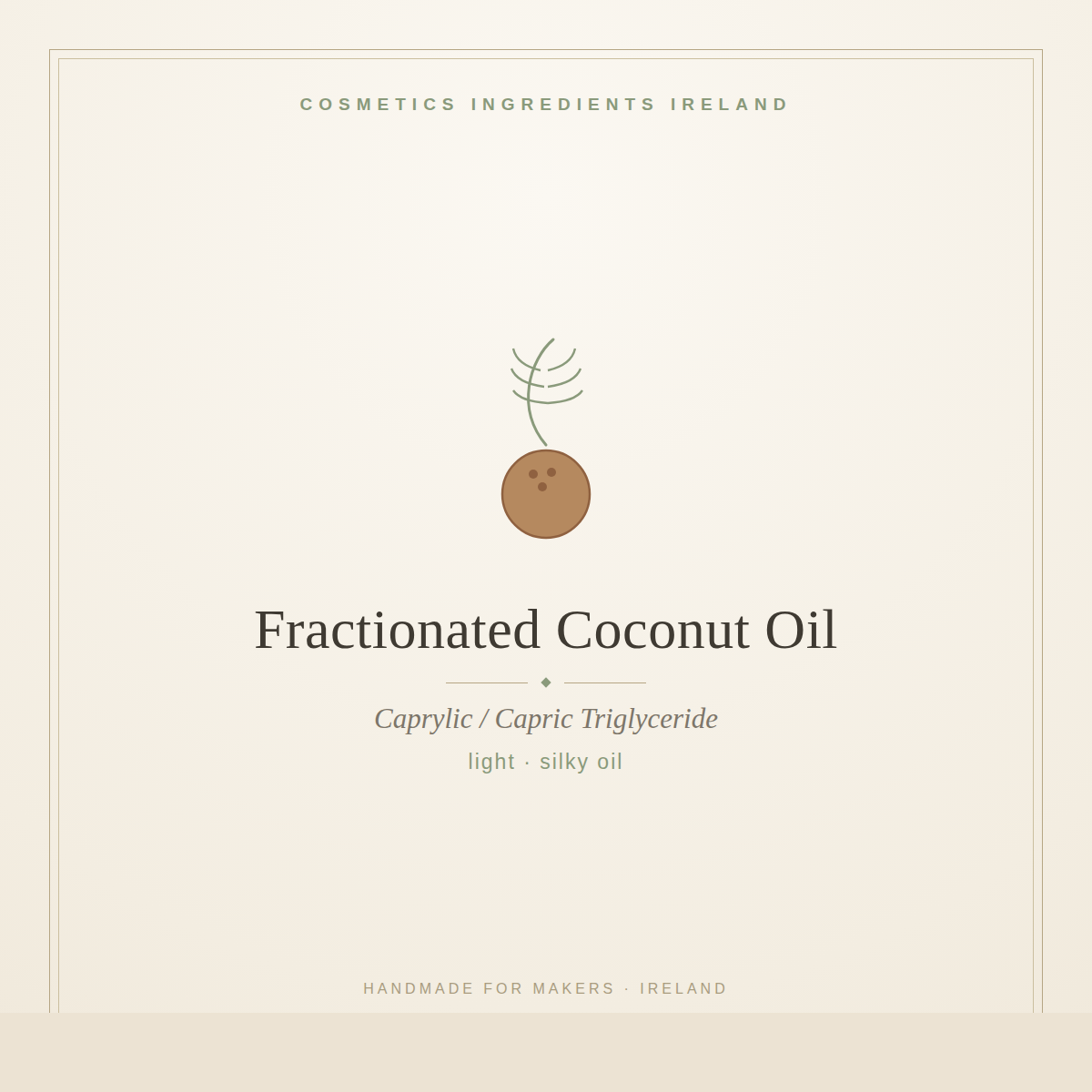 Fractionated Coconut Oil